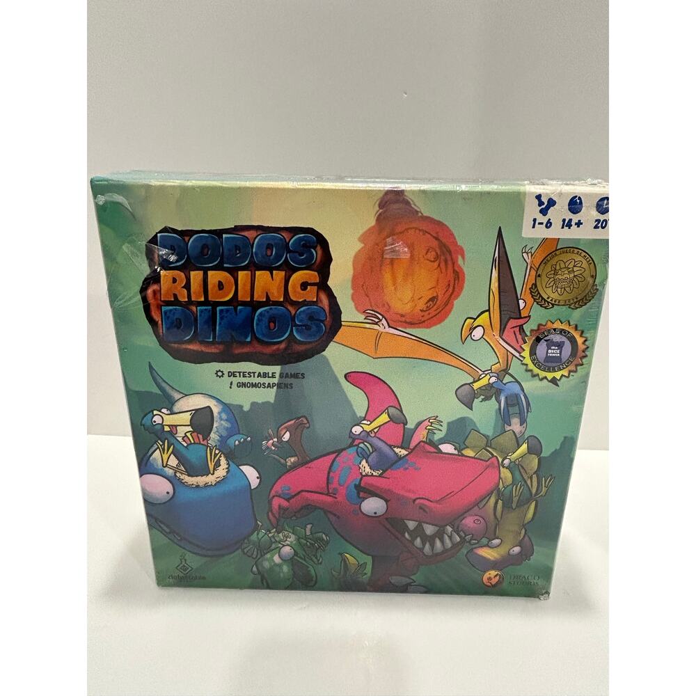 DODOS RIDING DINOS Base Game By DRACO STUDIOS    ( New & Sealed )
